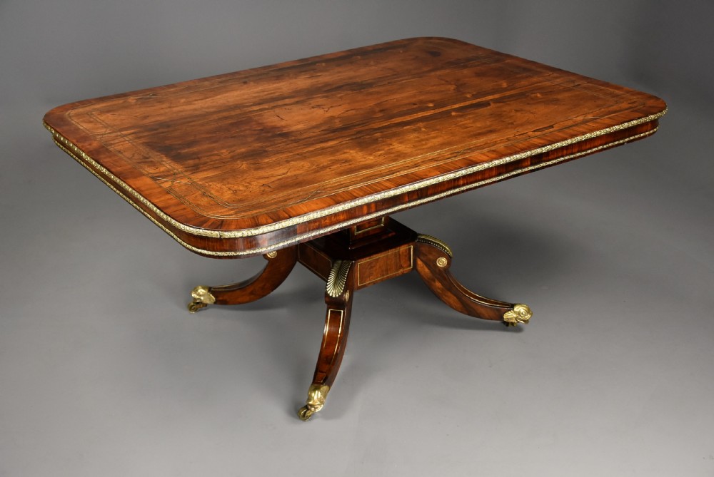 Fine quality early 19th century Regency rosewood breakfast table of exceptional patina View III