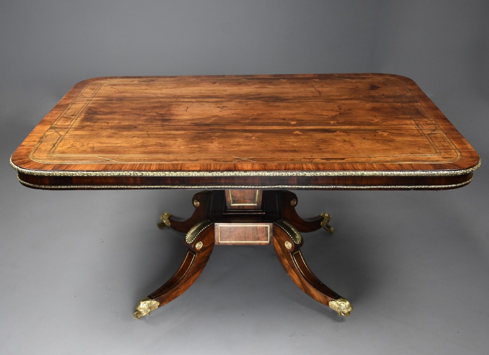 Fine quality early 19th century Regency rosewood breakfast table of exceptional patina View VI