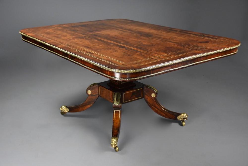 Fine quality early 19th century Regency rosewood breakfast table of exceptional patina View VIII
