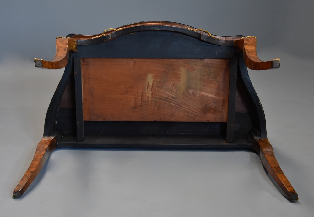 Mid 19th century fine quality burr walnut bonheur du jour in the French style View XIII