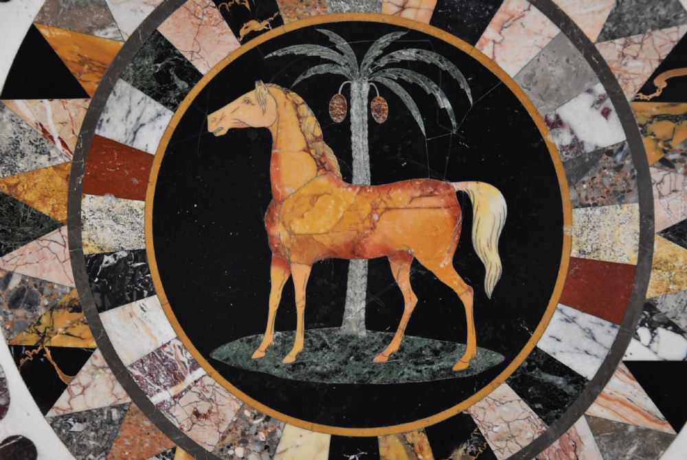 Superb quality mid 19th century Maltese pietre dure marble centre table attributed to Joseph Darmanin & Sons View VIII