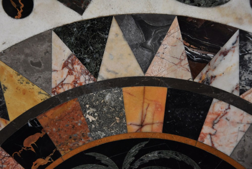 Superb quality mid 19th century Maltese pietre dure marble centre table attributed to Joseph Darmanin & Sons View X