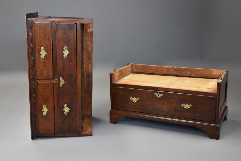 Early 18th century provincial oak chest of drawers of superb patina, probably East Anglian View XII