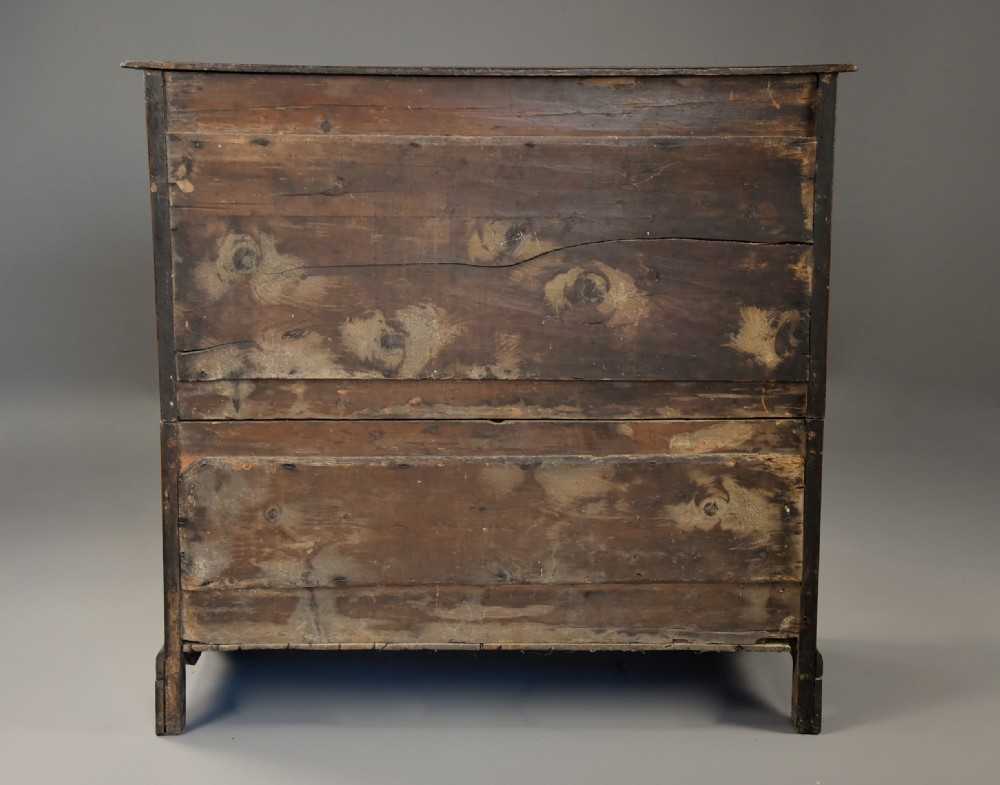 Early 18th century provincial oak chest of drawers of superb patina, probably East Anglian View XVI