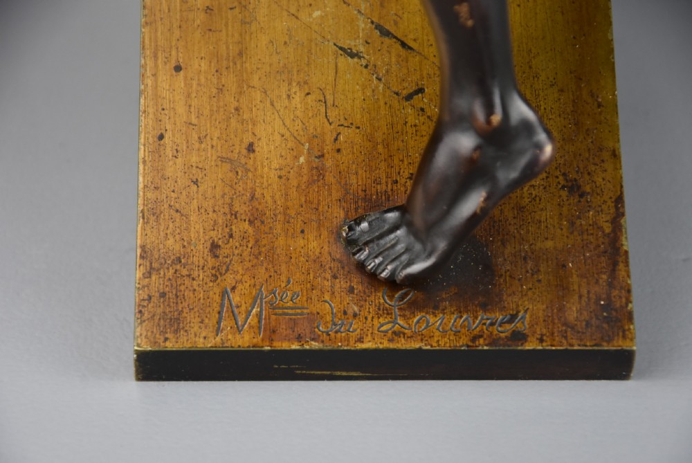Fine quality late 19th century French Grand Tour bronze figure of the ‘Borghese Gladiator’ View X