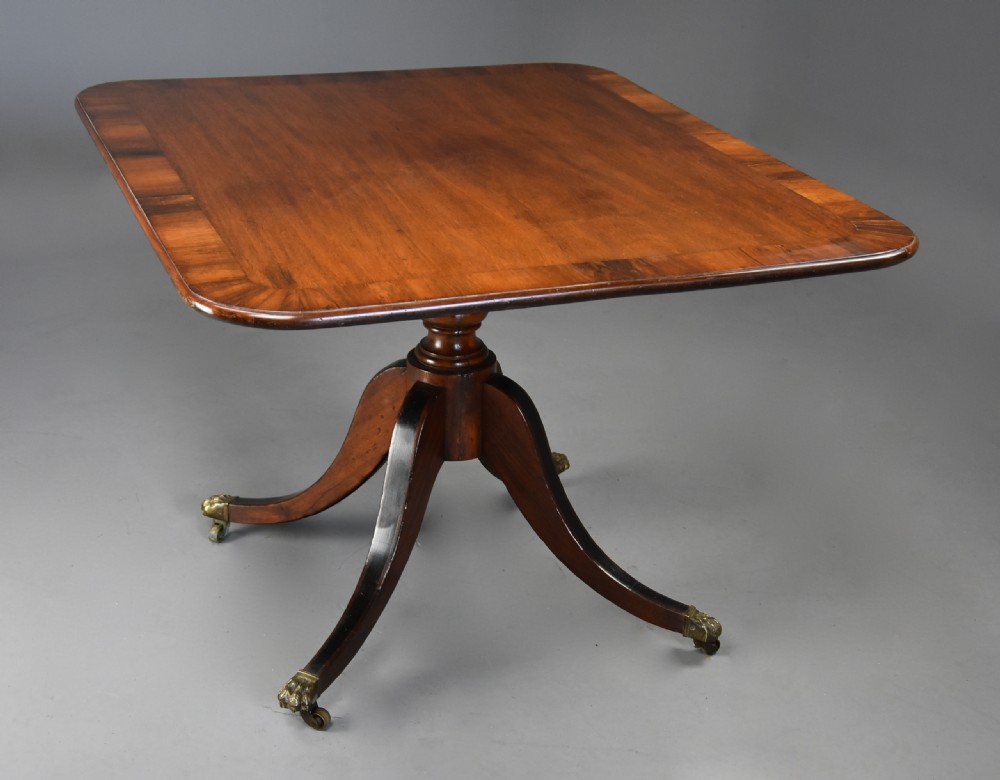 Early 19th century Regency mahogany tilt top breakfast table View VI