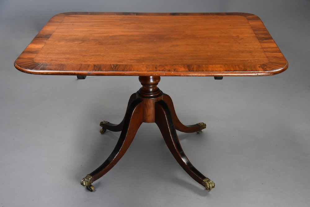 Early 19th century Regency mahogany tilt top breakfast table View VIII