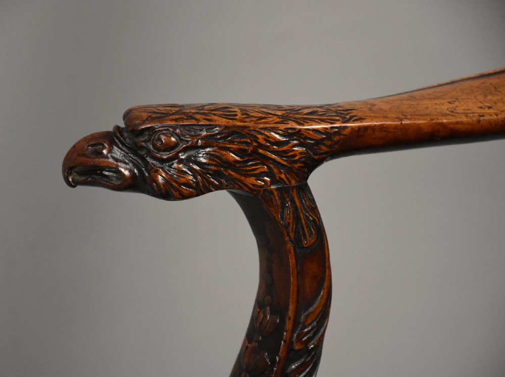 Superb quality late 19th century walnut open armchair in the early 18thc style View IX