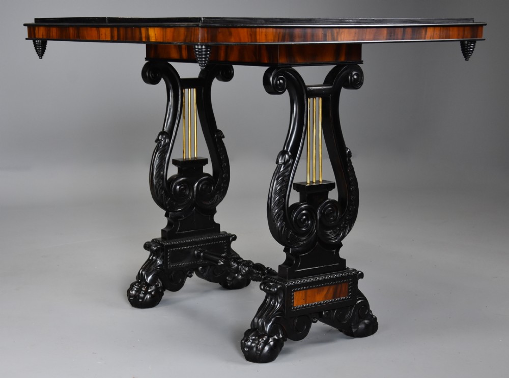 Stunning extremely rare early 19th century specimen wood games table, probably Ceylonese View VIII