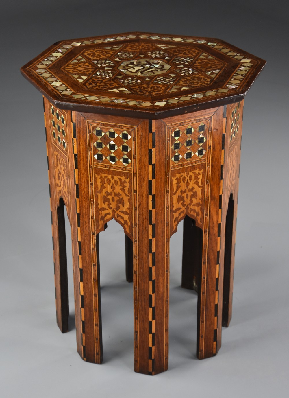 Late 19th century Liberty & Co. inlaid Moorish octagonal table