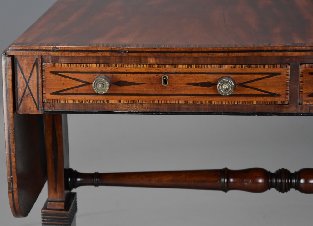 Fine quality early 19thc Regency mahogany sofa table View V