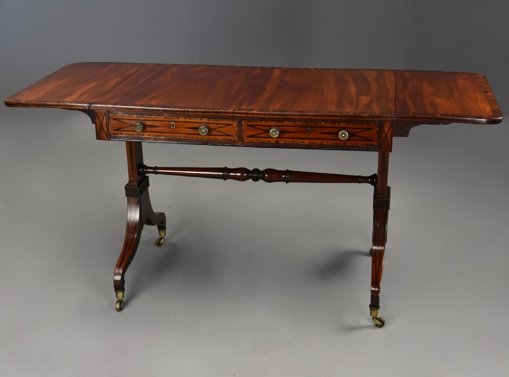 Fine quality early 19thc Regency mahogany sofa table View IX