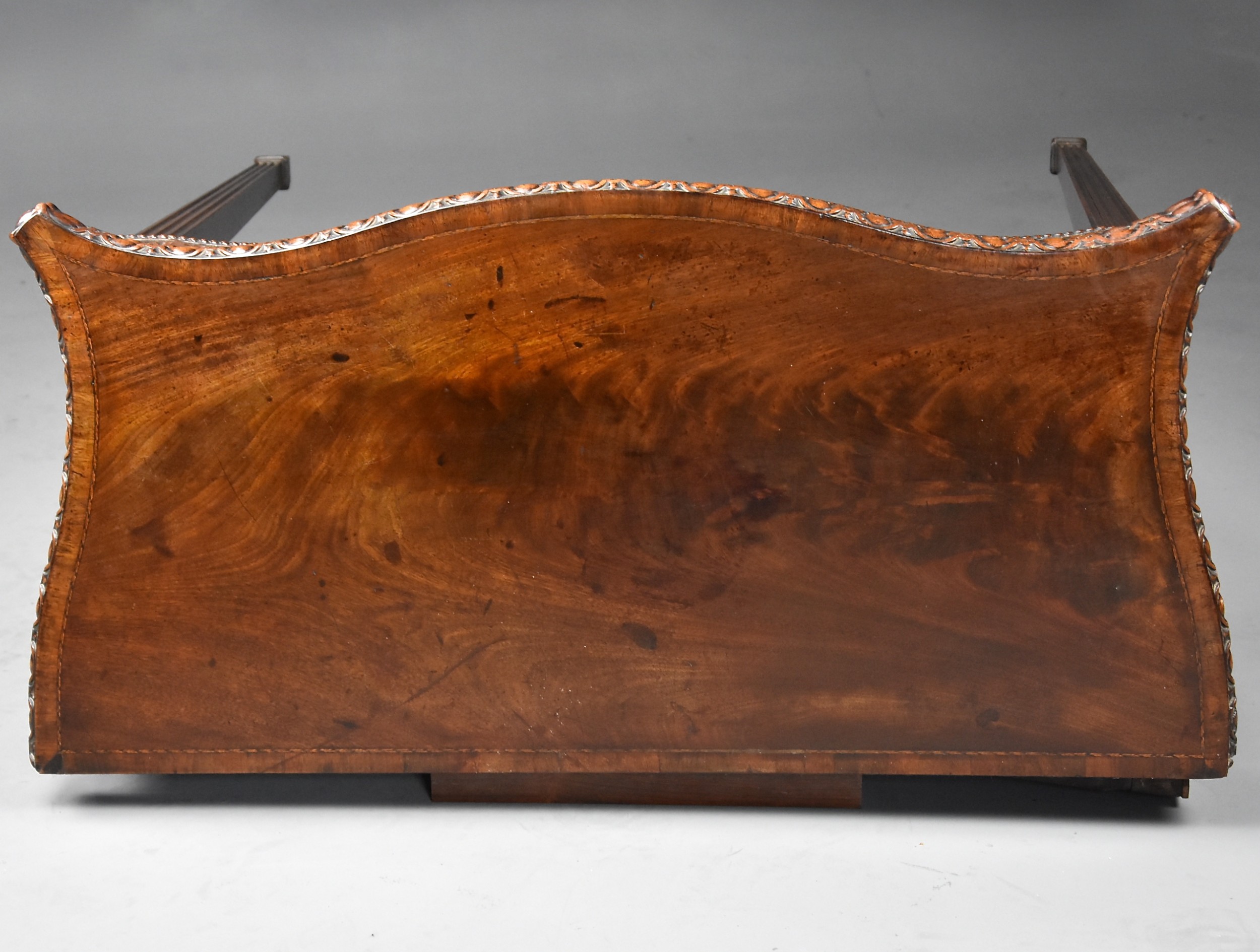 Fine Example Of A Mid 18th Century Serpentine Mahogany Card Table Of ...