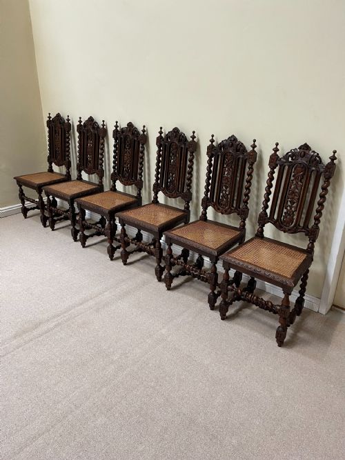 Set of 6 Louis XIII Chairs 