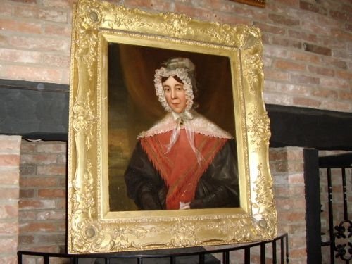fig 3. PAIR OF VICTORIAN OIL ON CANVAS PORTRAITS OF AN  ENGLISH GENTLEMAN & LADY IN AMAZING  ORIGINAL GILT FRAMES  C1800-1840  43 INCHES X 38 INCHES                            