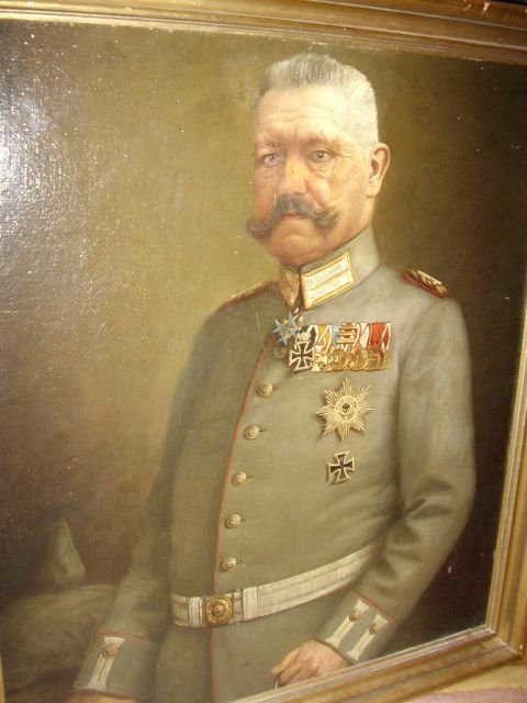 fig 1. RARE PORTRAIT ONCE HUNG IN THE REICHSTAG PARLIAMENT BERLIN OF