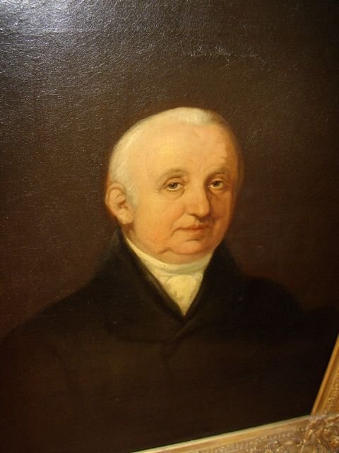 fig 2. A FINE 18TH. CENTURY OIL ON CANVAS PORTRAIT OF A COUNTRY SQUIRE C1760-1780