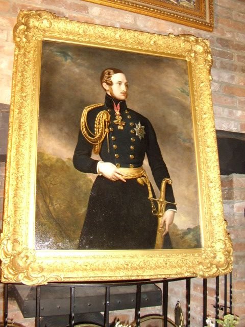 fig 1. 19TH CENTURY OIL PORTRAIT OF PRINCE ALBERT OF SAXE-COBURG & GOTHA THE PRINCE CONSORT AFTER STUDIO OF FRANZ ZAVIER WINTERHALTER / ENGLISH SCHOOL CIRCA 1842 37 X 44.5 INCHES (ONE OF A PAIR OFFERED SEPARATELY)