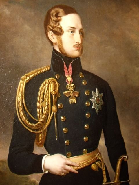 fig 3. 19TH CENTURY OIL PORTRAIT OF PRINCE ALBERT OF SAXE-COBURG & GOTHA THE PRINCE CONSORT AFTER STUDIO OF FRANZ ZAVIER WINTERHALTER / ENGLISH SCHOOL CIRCA 1842 37 X 44.5 INCHES (ONE OF A PAIR OFFERED SEPARATELY)
