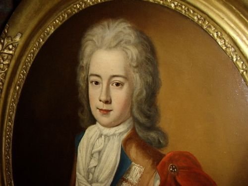 fig 2. 17TH CENTURY OIL PORTRAIT OF A YOUNG GENTLEMAN / ENGLISH SCHOOL & CIRCLE OF D'AGAR & STUNNING QUALITY IN ORIGINAL GILTWOOD FRAME 38 X 33 INCHES