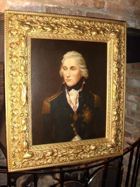 Portrait of Horatio Lord Nelson After Lemuel Francis Abbott B1760 - D1803 Late 18th.century English School  24.5 X 28.5  Inches