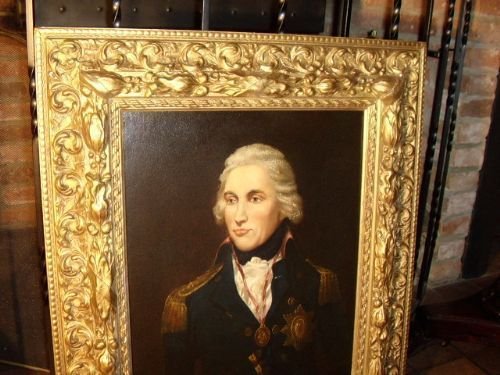 fig 1. PORTRAIT OF HORATIO LORD NELSON AFTER LEMUEL FRANCIS ABBOTT B1760 - D1803 LATE 18TH.CENTURY ENGLISH SCHOOL 24.5 X 28.5 INCHES