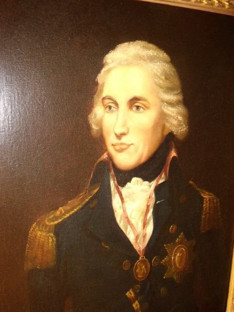 fig 3. PORTRAIT OF HORATIO LORD NELSON AFTER LEMUEL FRANCIS ABBOTT B1760 - D1803 LATE 18TH.CENTURY ENGLISH SCHOOL 24.5 X 28.5 INCHES