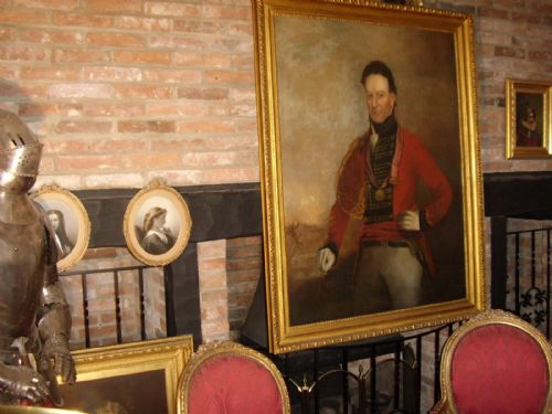 fig 5. LATE 18TH CENTURY OIL PORTRAIT OF MAJOR SIR CHARLES SHIPLEY (1755-1815) GOVENOR OF GRENADA & AFTER STUDIO OF JOHN ECKSTEIN ORIGINAL GILT GESSO FRAME 59 X 46 INS