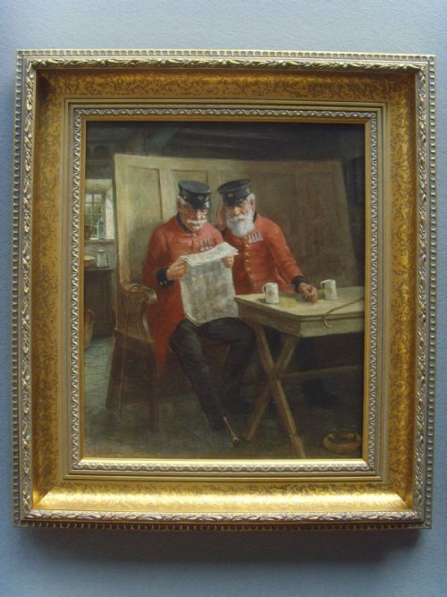 Oil Portrait Painting Chelsea Pensioners David Haddon