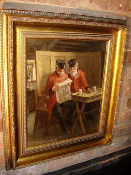 fig 1. Oil Portrait Painting Chelsea Pensioners David Haddon