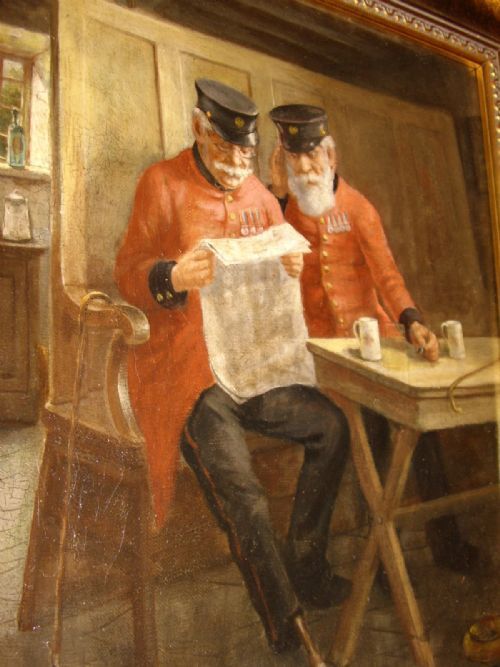 fig 3. Oil Portrait Painting Chelsea Pensioners David Haddon