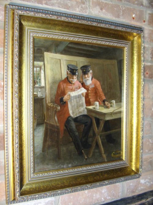 fig 5. Oil Portrait Painting Chelsea Pensioners David Haddon