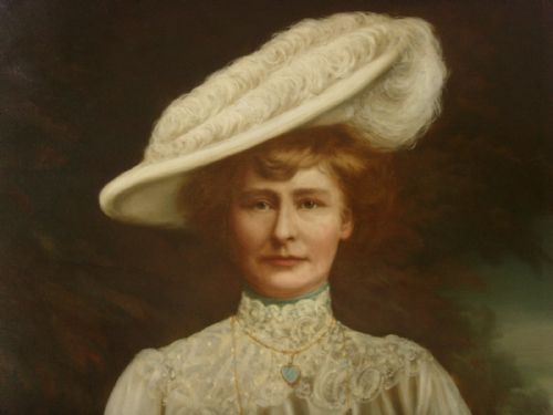 OIL PORTRAIT LADY DUNBAR OF MOCHRUM BY JOHN HORSBURGH 18351924 LARGE PAINTINGS - ADDITIONAL PHOTO 6