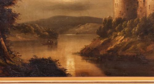 SCOTTISH LOCH OIL PAINTINGS 19TH CASTLE PORTRAITS CIRCLE OF ALEXANDER NASMYTH 17581840 - ADDITIONAL PHOTO 22