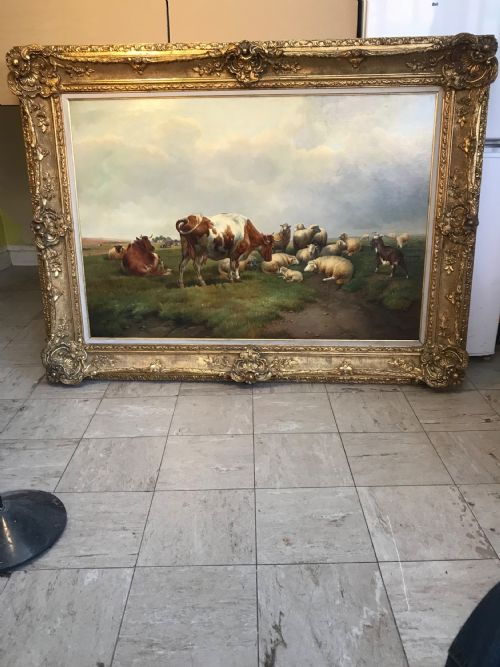 THOMAS SIDNEY COOPER SIGNED CATTLE PAINTINGS SHEEP PAINTINGS LANDSCAPES 19TH ANIMAL PORTRAITS - ADDITIONAL PHOTO 15