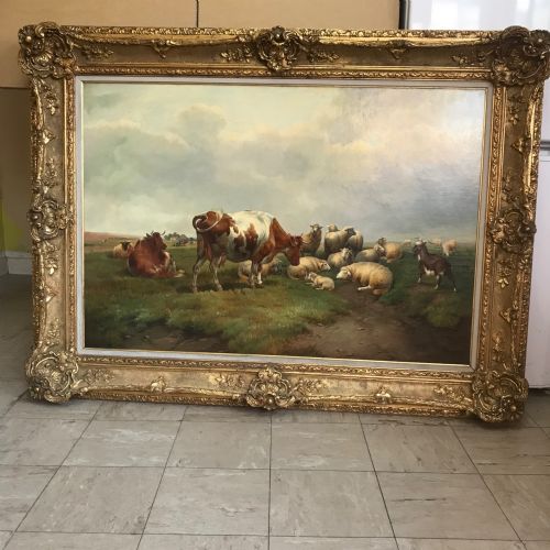 THOMAS SIDNEY COOPER SIGNED CATTLE PAINTINGS SHEEP PAINTINGS LANDSCAPES 19TH ANIMAL PORTRAITS - ADDITIONAL PHOTO 16