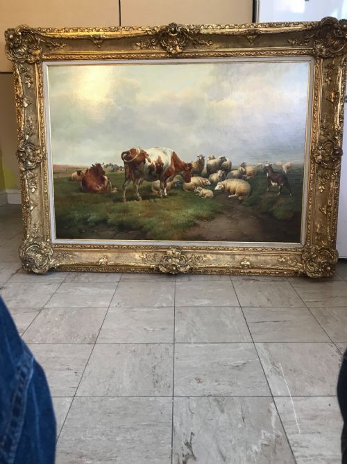 THOMAS SIDNEY COOPER SIGNED CATTLE PAINTINGS SHEEP PAINTINGS LANDSCAPES 19TH ANIMAL PORTRAITS - ADDITIONAL PHOTO 17