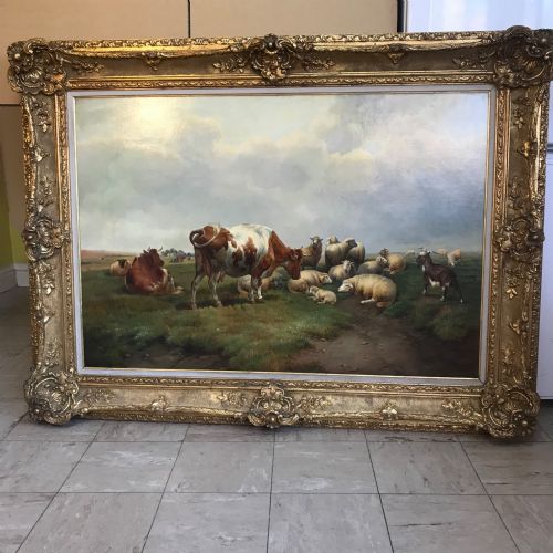 THOMAS SIDNEY COOPER SIGNED CATTLE PAINTINGS SHEEP PAINTINGS LANDSCAPES 19TH ANIMAL PORTRAITS - ADDITIONAL PHOTO 19
