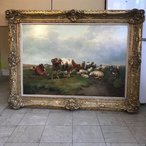 THOMAS SIDNEY COOPER SIGNED CATTLE PAINTINGS SHEEP PAINTINGS LANDSCAPES 19TH ANIMAL PORTRAITS - ADDITIONAL PHOTO 20