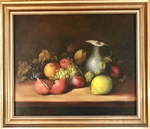 STILL LIFE FRUIT OIL PAINTING ON CANVAS - ADDITIONAL PHOTO 11