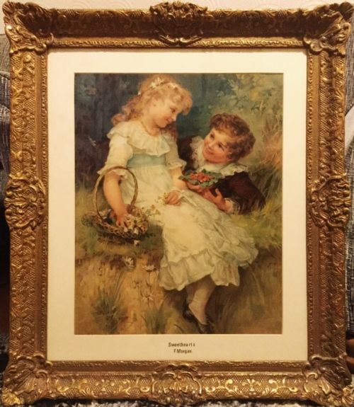 Pears Prints Portraits of Children Titled Sweethearts After Frederick Morgans