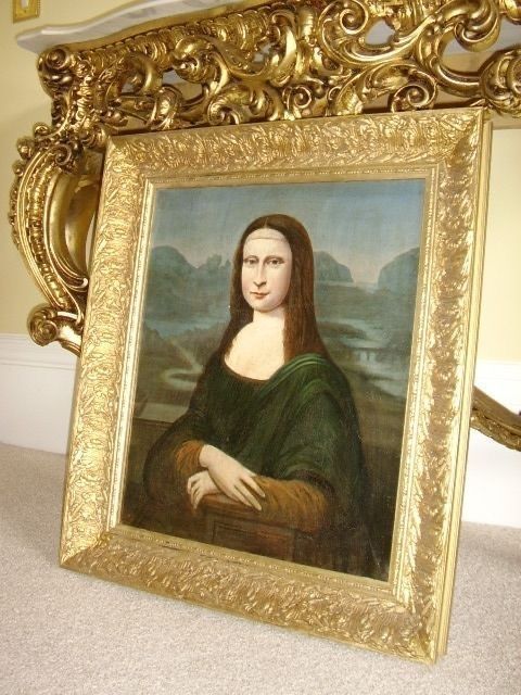 Mona Lisa After Leonardo Da Vinci 18th Century Art Oil Portrait Paintings
