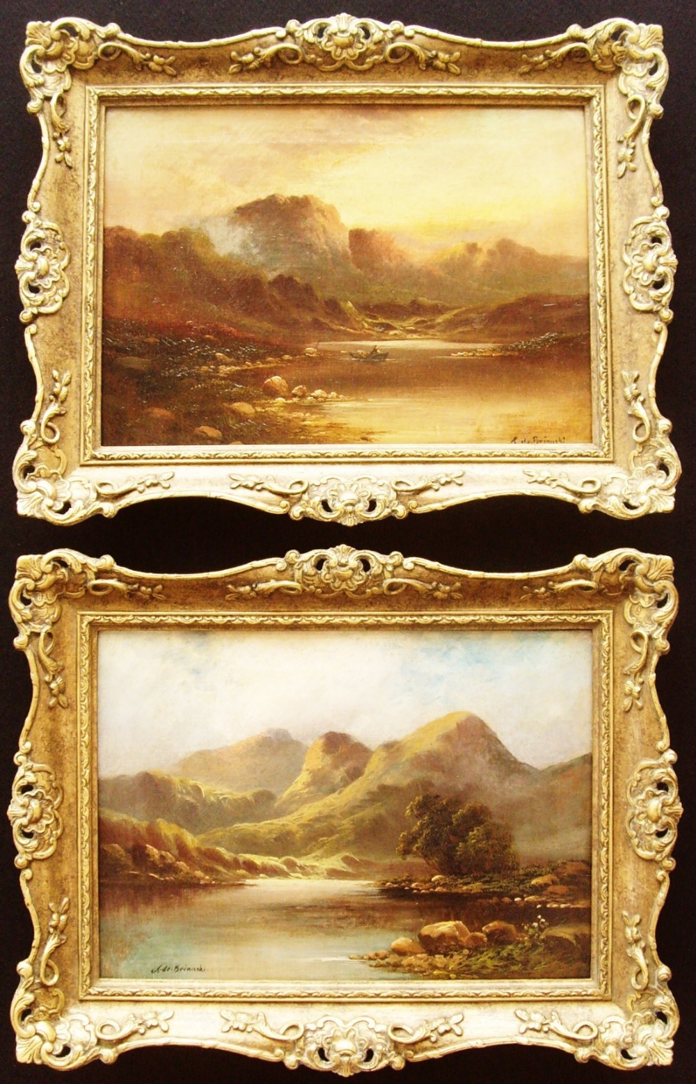 Reserved Alfred De Breanski Scottish Highland Landscape Oil Paintings 