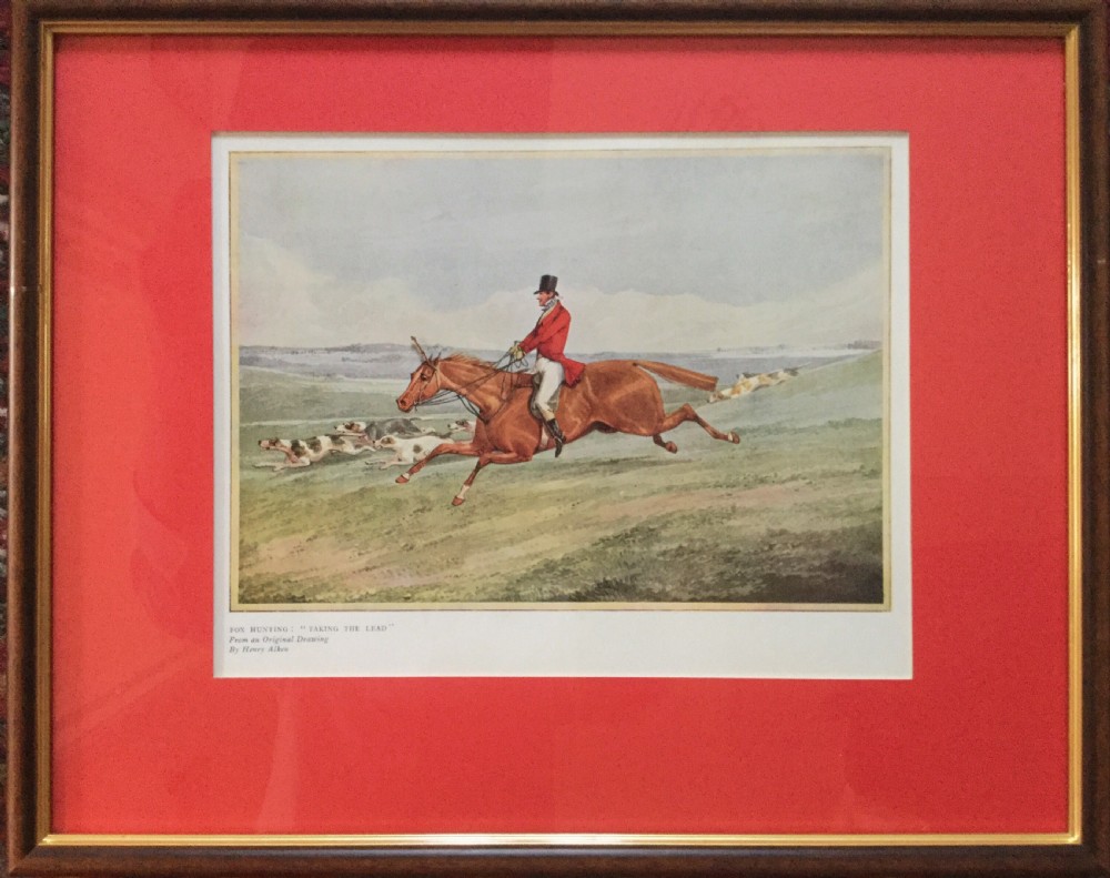 Set of 4 Henry Aiken (1785-1851) Hunting Prints View II