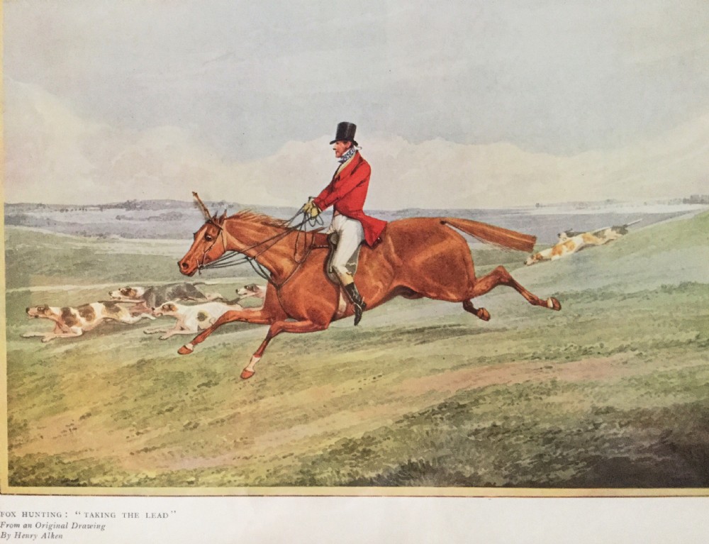 Set of 4 Henry Aiken (1785-1851) Hunting Prints View III