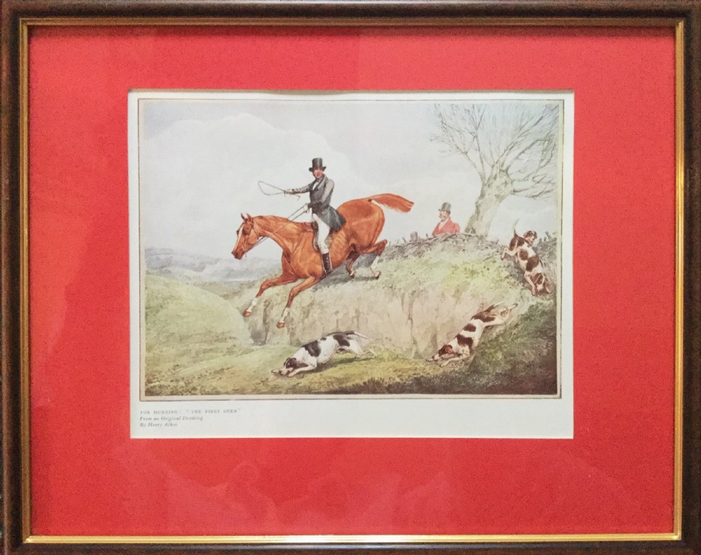 Set of 4 Henry Aiken (1785-1851) Hunting Prints View IV