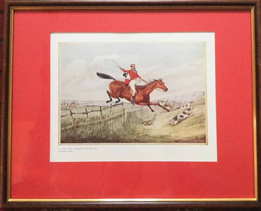 Set of 4 Henry Aiken (1785-1851) Hunting Prints View VI