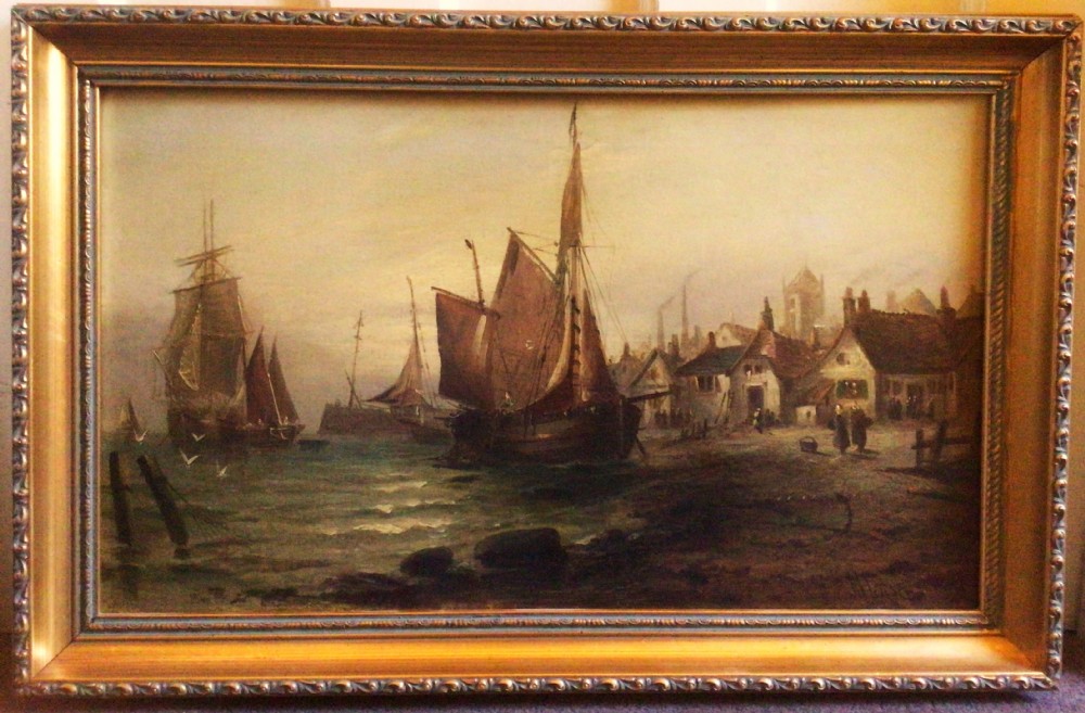 19th Dutch Coastal Seascape Marine Landscape Oil Painting  View VII