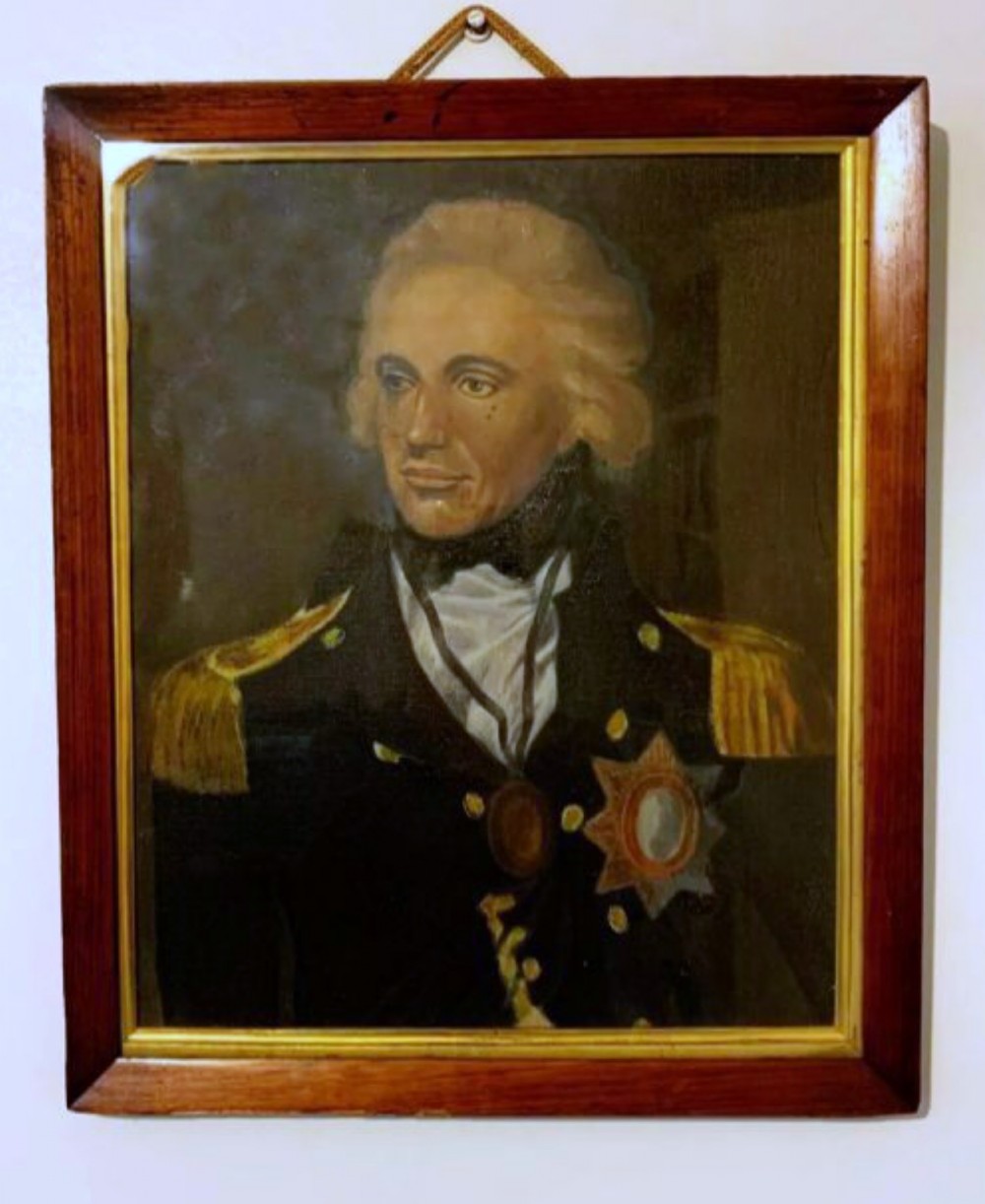 Admiral Lord Nelson After Lemuel Francis Abbott Oil Portrait Painting Battle Of Trafalgar