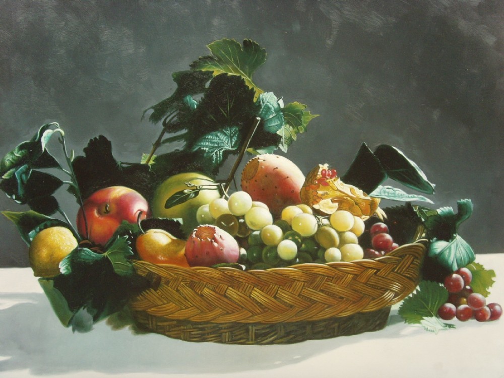 Still Life Fruit Oil Painting By Bruce McCrory